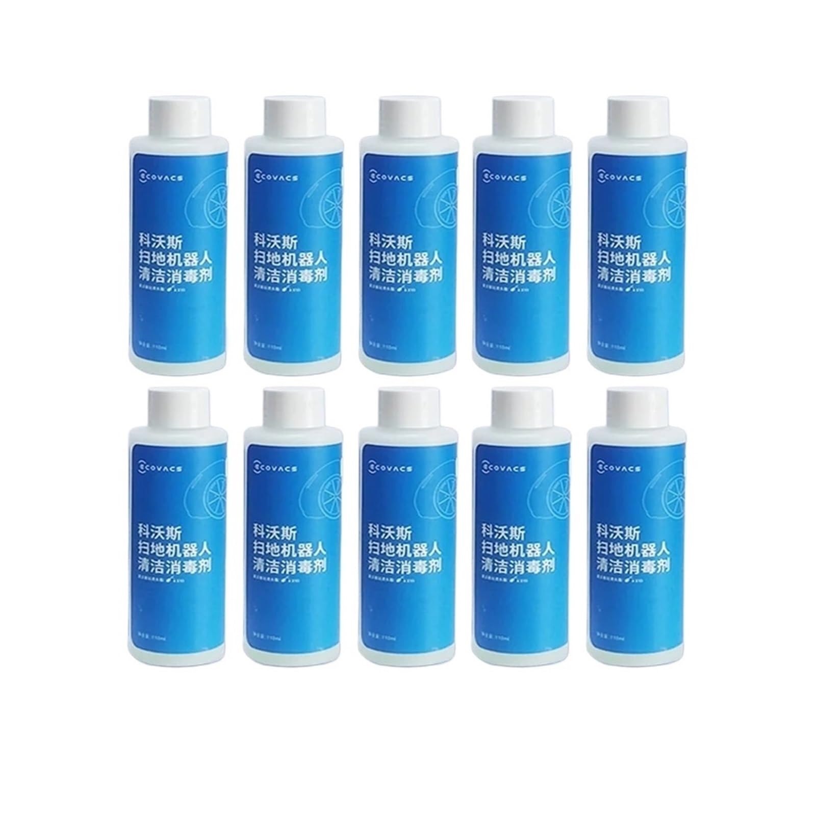 Ltdxlnbwq 10P Compatible With Ecovacs Cleaning Fluid，Compatible With Deebot Ozmo T20 N9＋T10 Omni/T10 Turbo/X1 Omni/X1 Turbo X2/X2 Pro T20 Liquid Floor Cleaning Solution(10P)