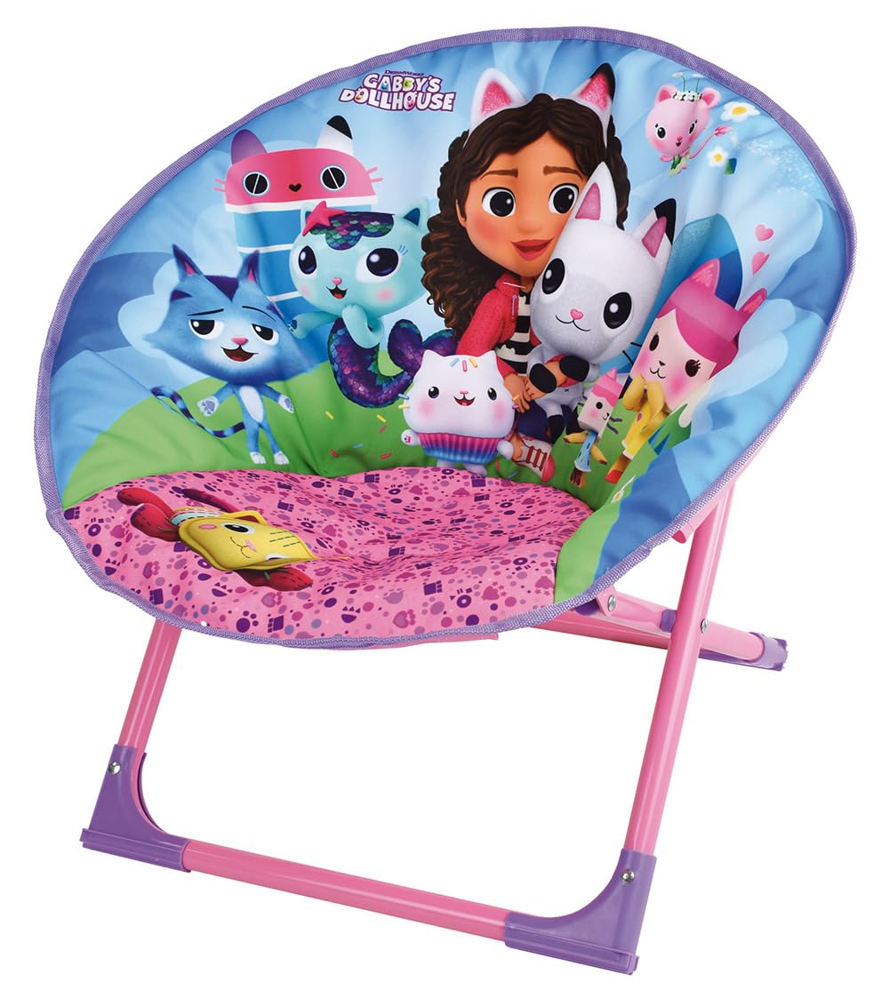 FUN HOUSE 713598 Gabby ET LA Maison Magique Sede Luna Pieghevole Poltrona H.47 X L.54 X P.42 CM per Bambino