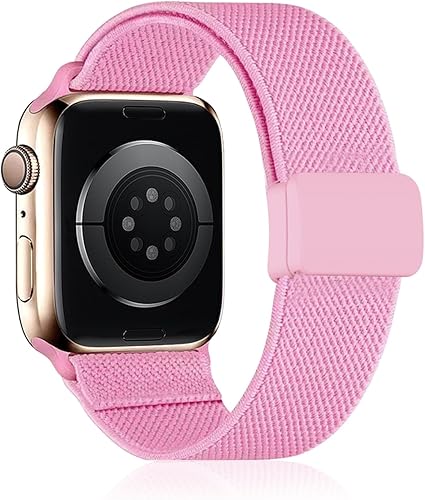 Correa elástica trenzada compatible con Apple Watch Band de 1.57 pulgadas, 1.49 pulgadas, 1.73 pulgadas, 1.77 pulgadas, 1.61 pulgadas, 1.65