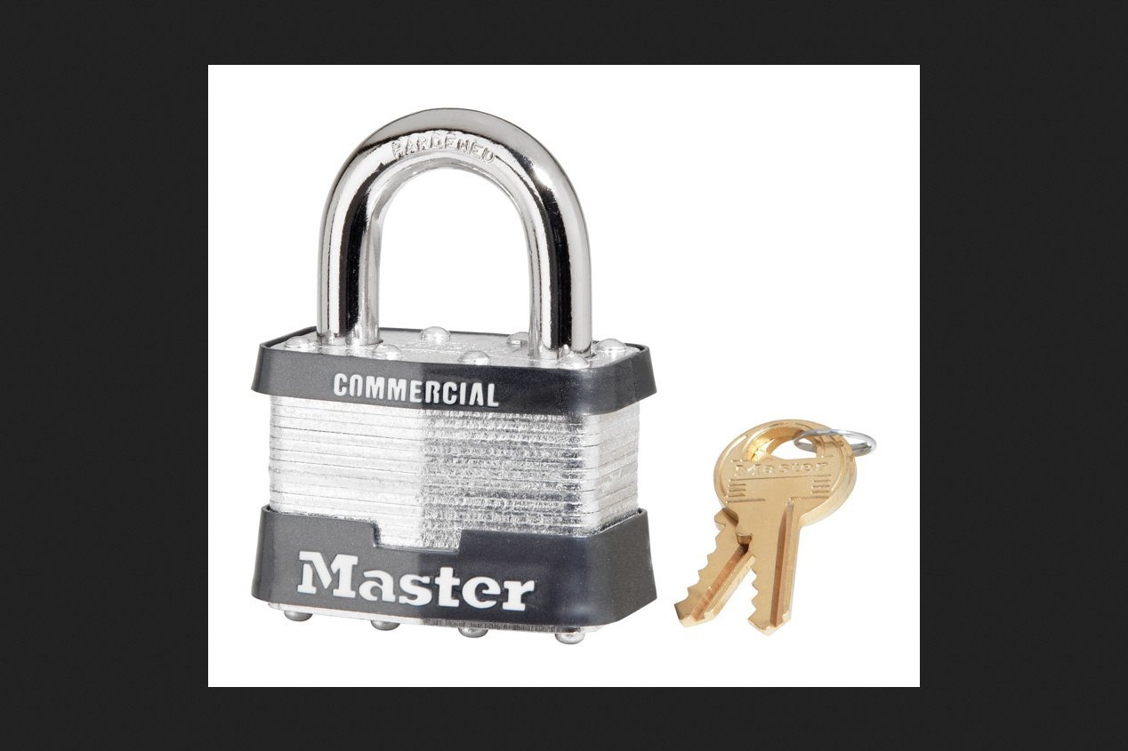 Master Lock Lucchetto in ottone 4150, con chiave unica