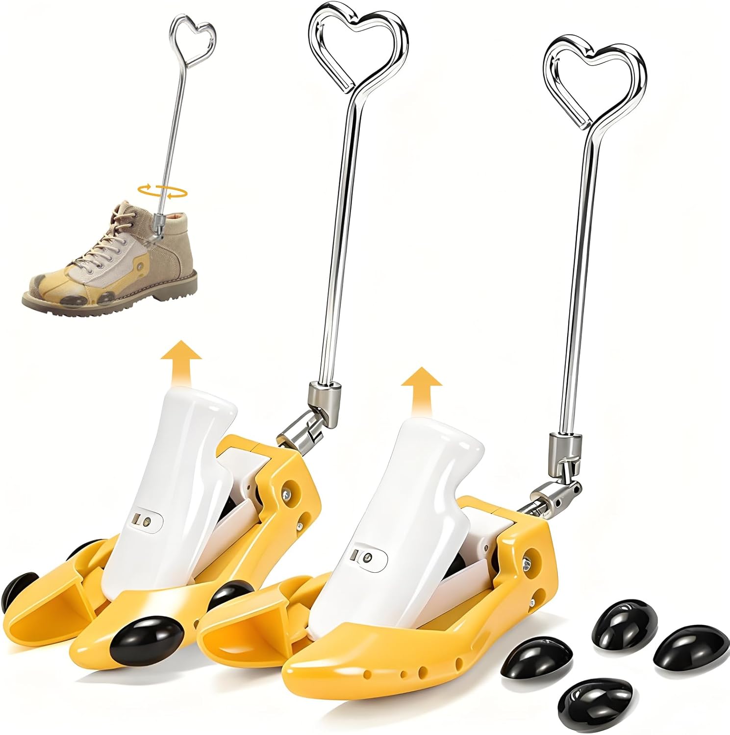 Boot Stretchers for Cowboy Boots Shoe Stretcher for Wide Feet Men Shoe Trees Adjustable Length & Width for Men Women