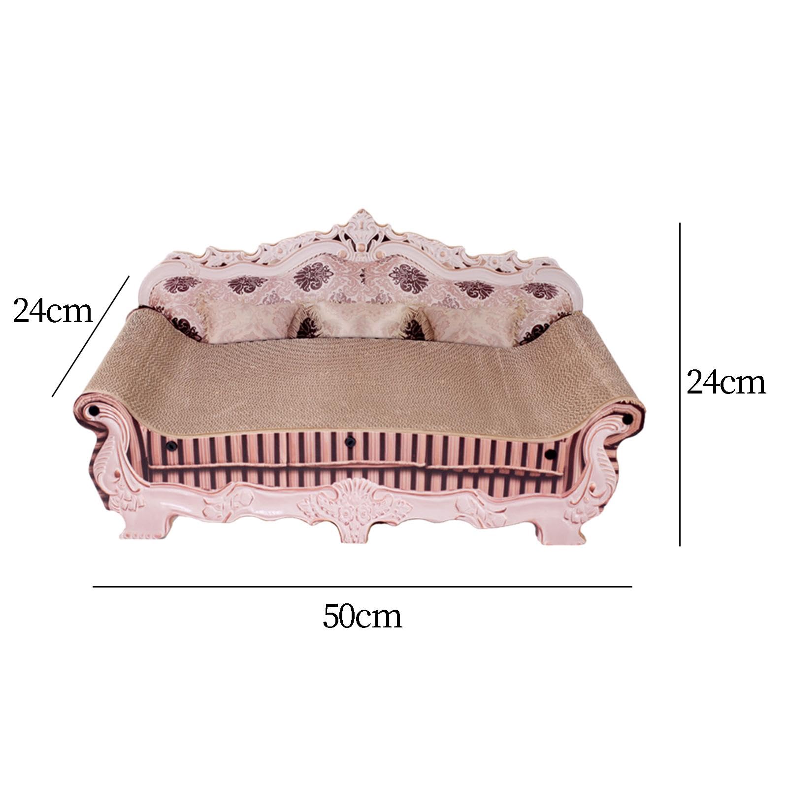 Generic Divano/letto Tiragraffi in Cartone Ondulato per Gatti, Dimensioni 20x9,5x9,5 Pollici.