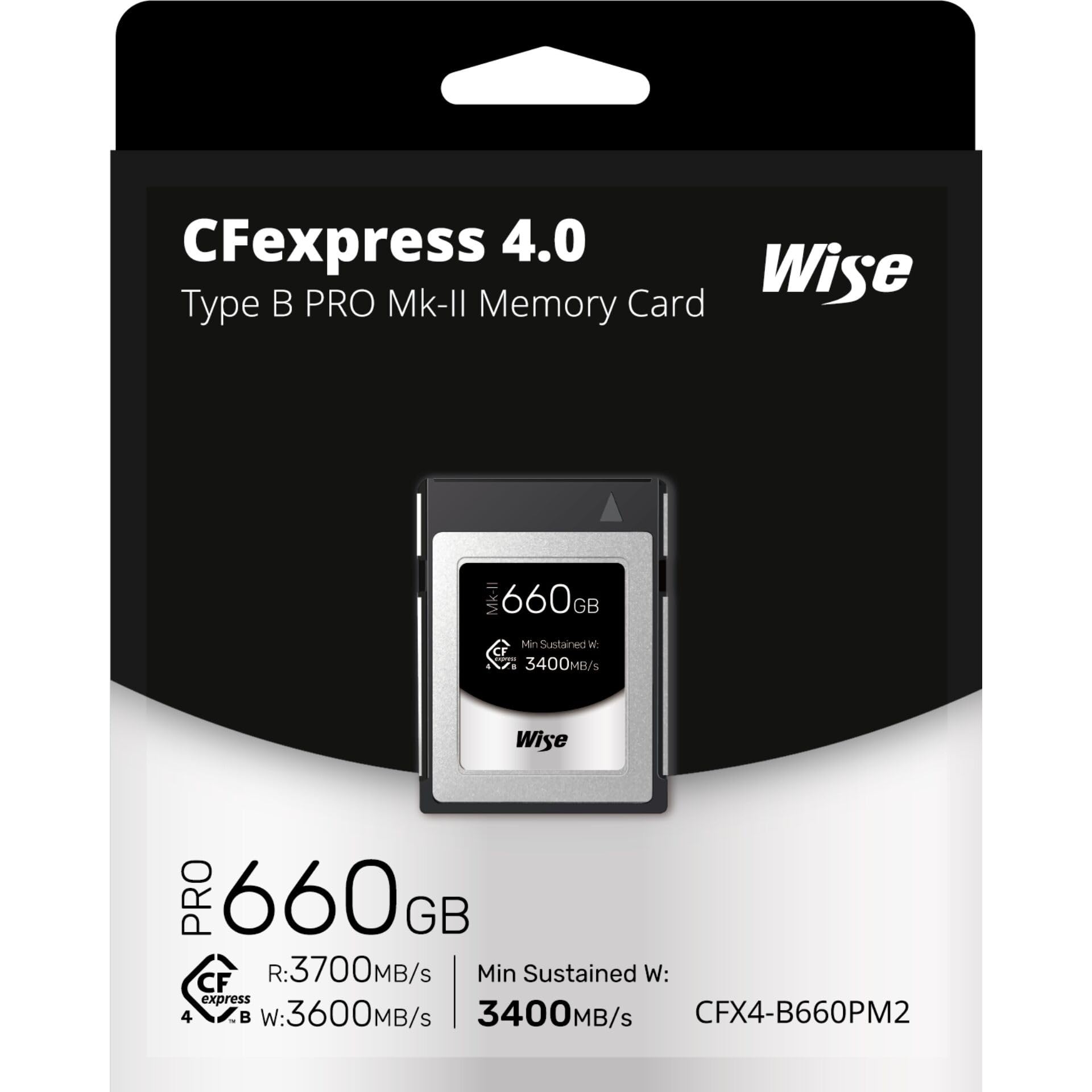 Wise CFexpress 4.0 Type B PRO 660GB MK-II WI-CFX4-B660PM2