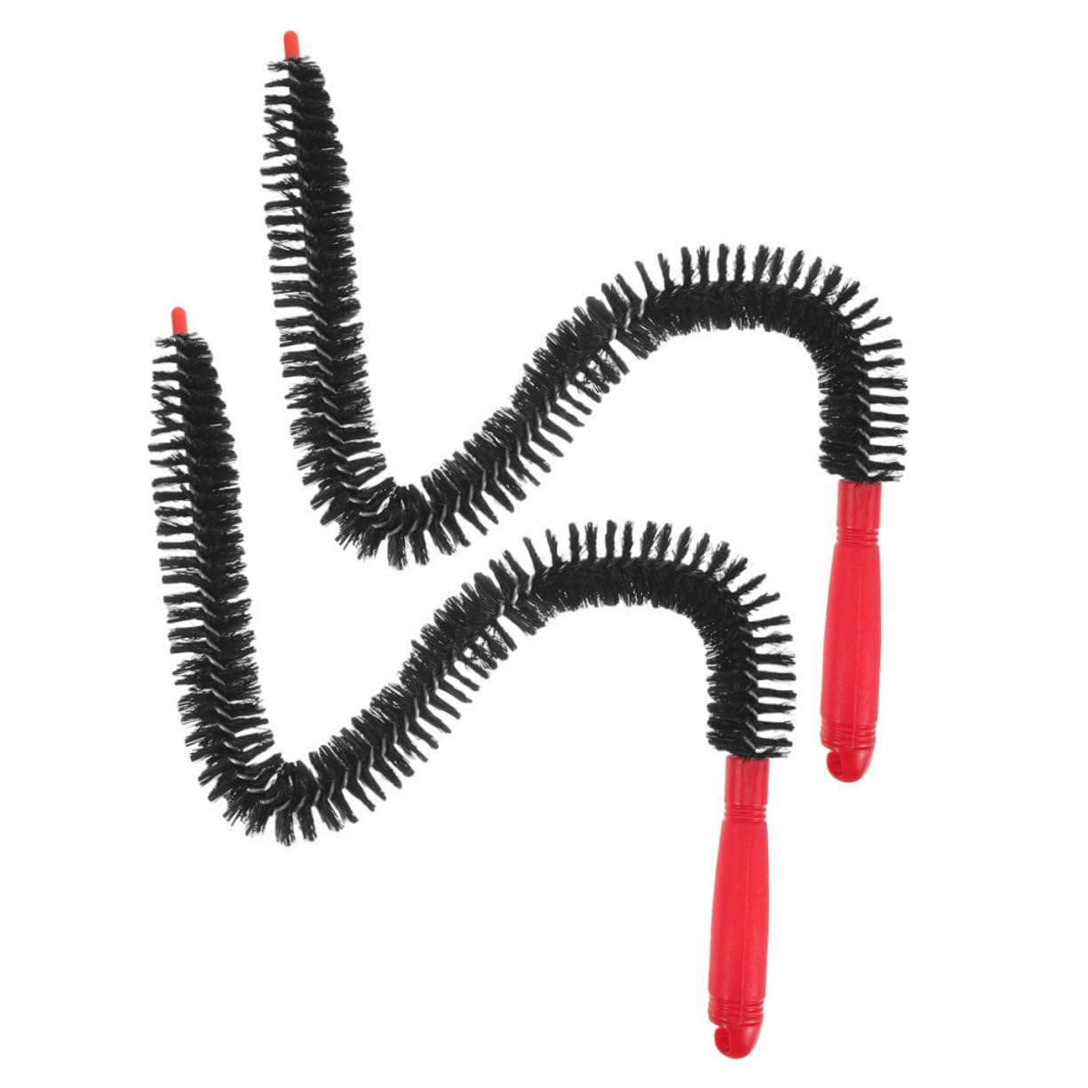 Cabilock Cepillo De Limpieza Flexible Limpiador Pincel Plumeros para Limpieza Extensible Drenar Cepillo De Drenaje Nylon Black 2 Piezas X 4