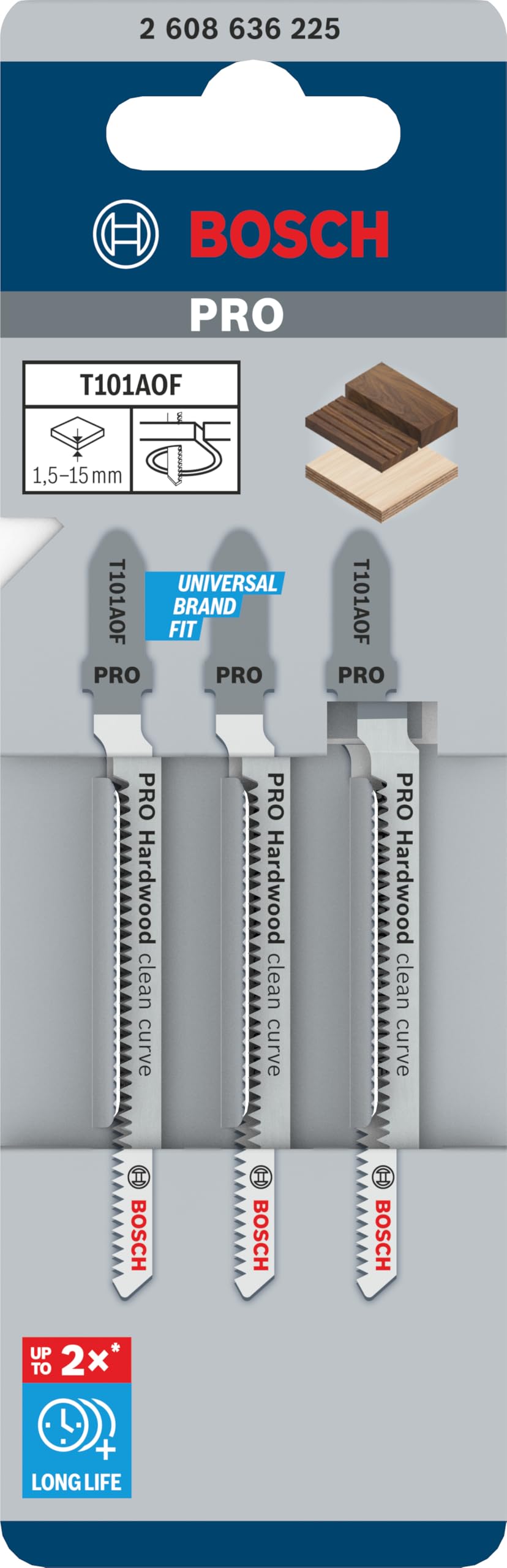 15 X T111C Lot De Lames De Scie Sauteuse Pour Bosch, Dewalt