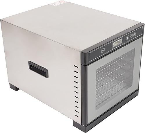 Miniatura 5 de Haofy Deshidratador de alimentos, deshidratador de acero inoxidable, simple 6 capas de ahorro de energía para cocina (enchufe de EE. UU. 110 V)