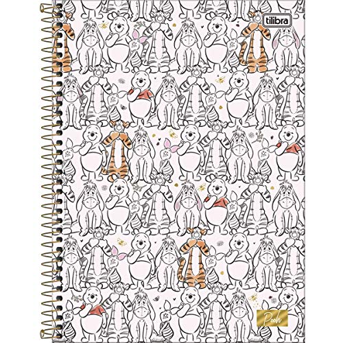Caderno Espiral Universitário 10M 160Fls C.D. Pooh Tilibra