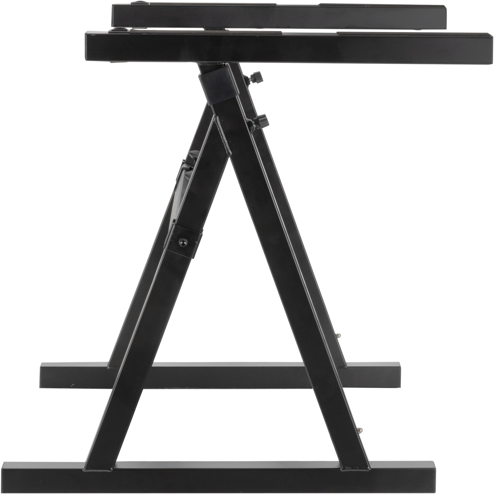Classic Cantabile KSD-400Pro MK II Keyboardständer - Erweiterbar mit 2. Ebene, Rollen oder Kopfhörerhalter - Belastbar bis 100 kg - Breite und Höhe verstellbar - Schwarz