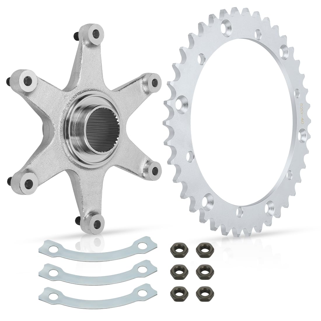 Kit piñón de eje trasero y soporte de buje para Yama-ha Raptor 660 YFM660R 2001-2005 5LP253860000 901160850700 2XJ254402100