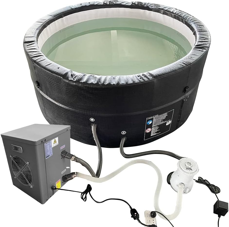 DOEL 11800 BTU Mini Swimming Pool Heat Pump for Above-Ground Pools, 3.45 kW Electric Pool Heater with Titanium Heat Exchanger, 110V 60Hz