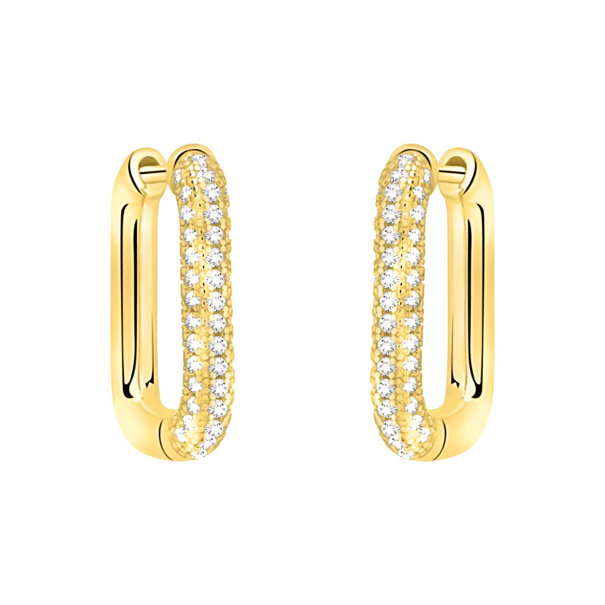 SOFIA MILANI - Orecchini da Donna in Argento 925 - con Pietra Zircone - Creoli a Pietra Zircone