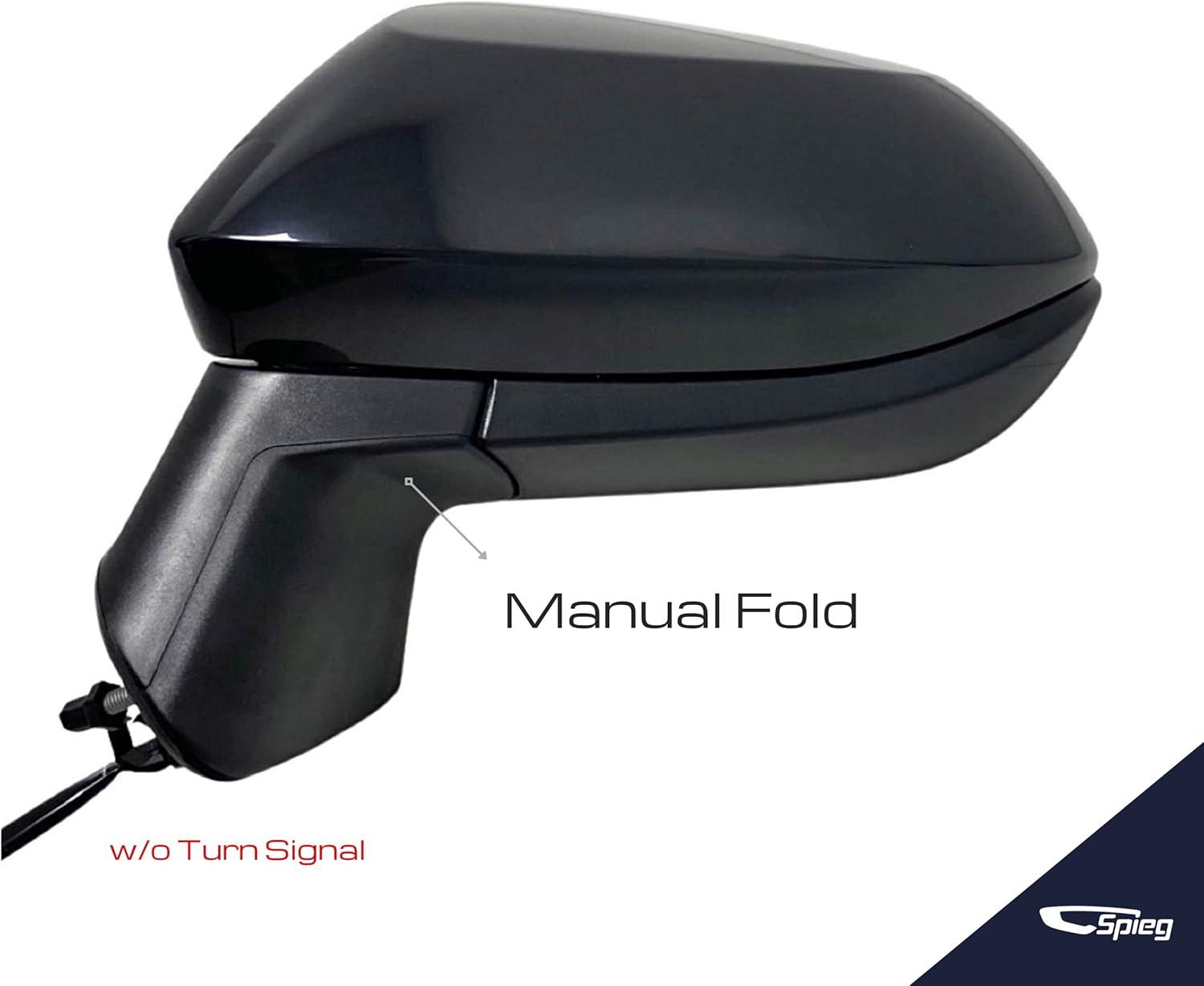 Spieg Driver Side Mirror for 2020-2025 Toyota Corolla Blind Spot Monitoring BSM Heated Glass Black 6 Pins Left TO1320393