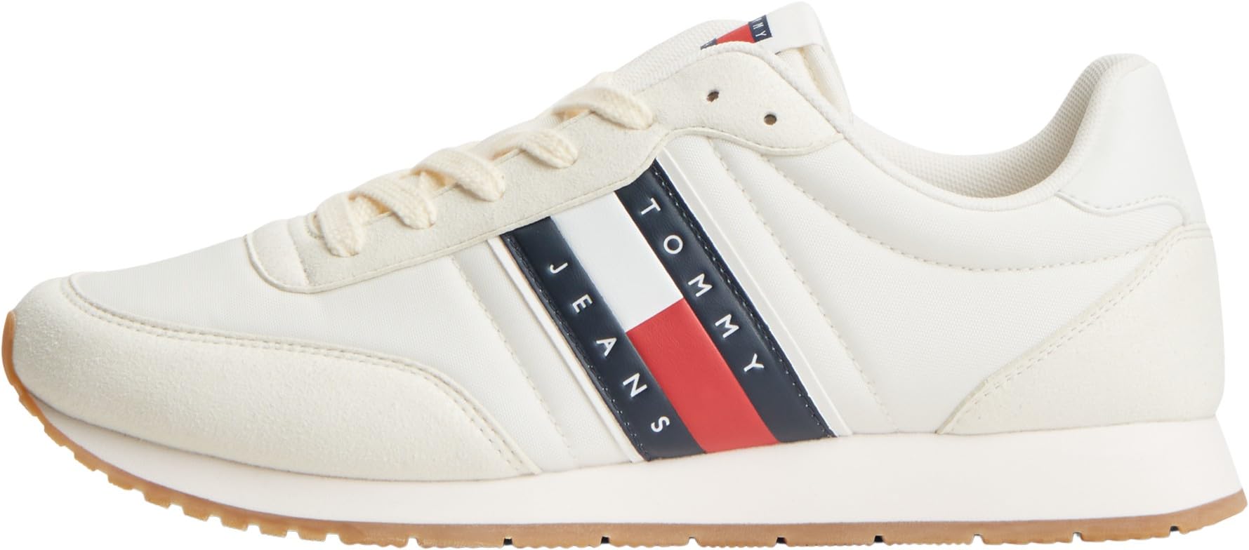 Tommy Jeans Men TJM Classic Runner Em0Em01709 Low Top, White, 10.5