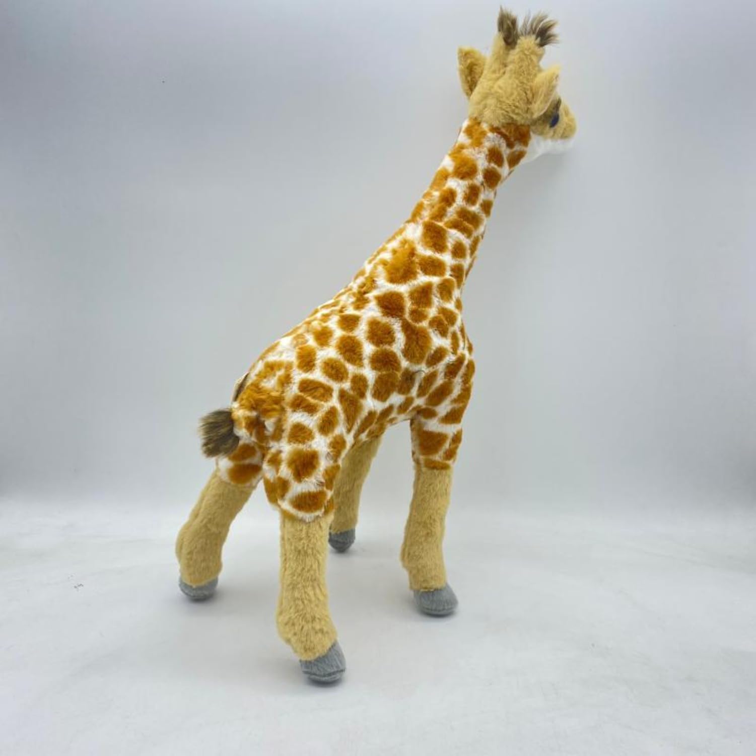 TAMMYFLYFLY Cute Lifelike Giraffe Plush Toy Stuffed Soft Giraffes Pillow Real Life Wild Animals Soft Doll Birthday Gift for Kids