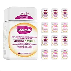 Kit com 12 - Addera 2.000UI com 90 Comprimidos Revestidos