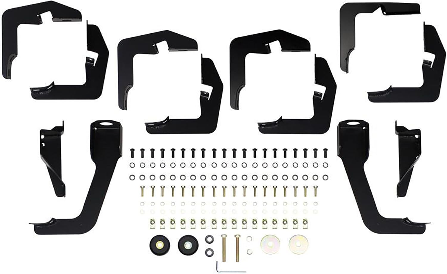 Westin 21-534565 PRO TRAXX 5 Oval Wheel to Wheel Nerf Bars fits 2007-2018 Silverado Sierra 1500 Crew Cab 5'5" Bed (Exc 2007 Classic) Black Pair