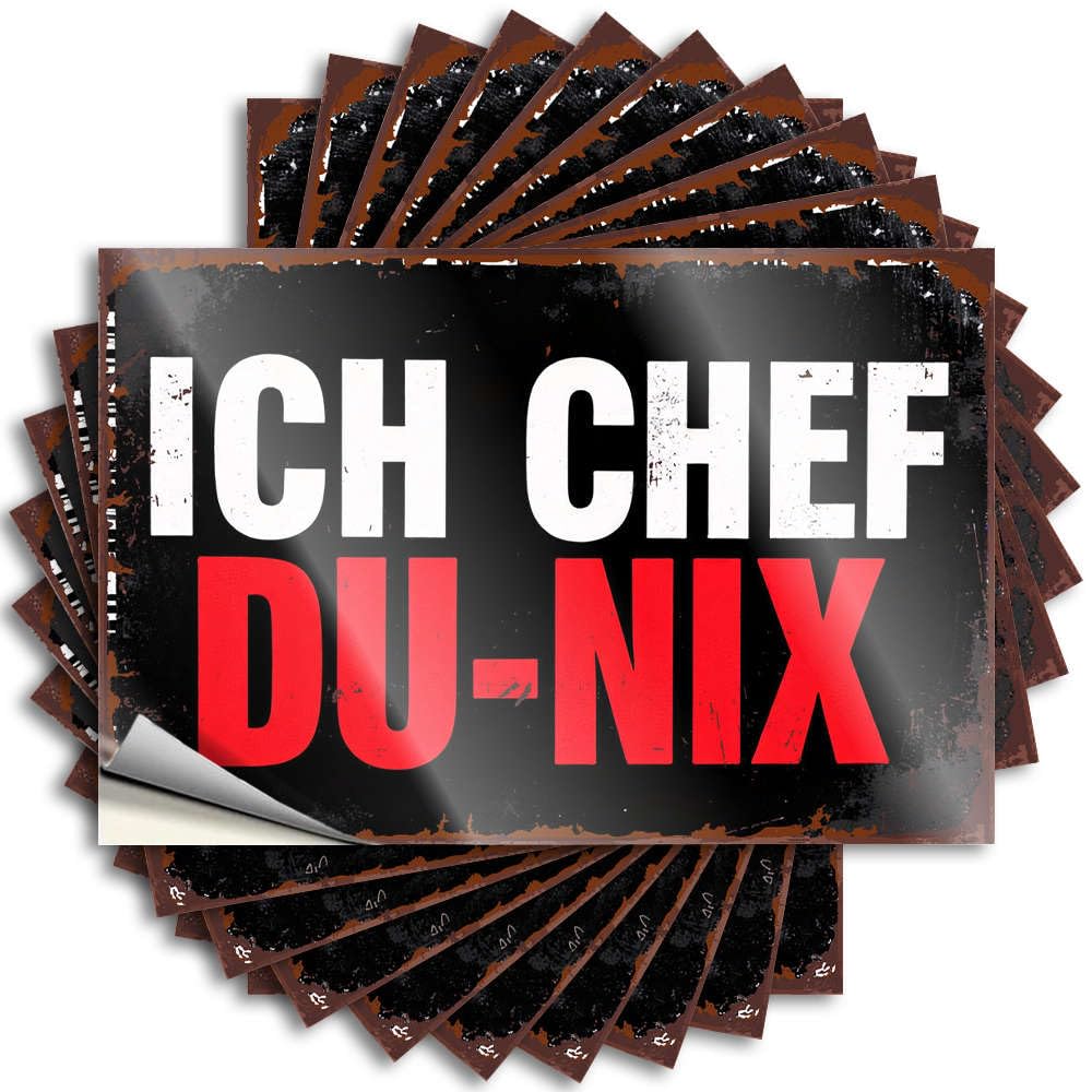 Fzfn Men's Colour Decor Love Sticker - I Am The Chef, You Are Not Removable Decal Helmet Easy Peel For Hunting(6X9cm)