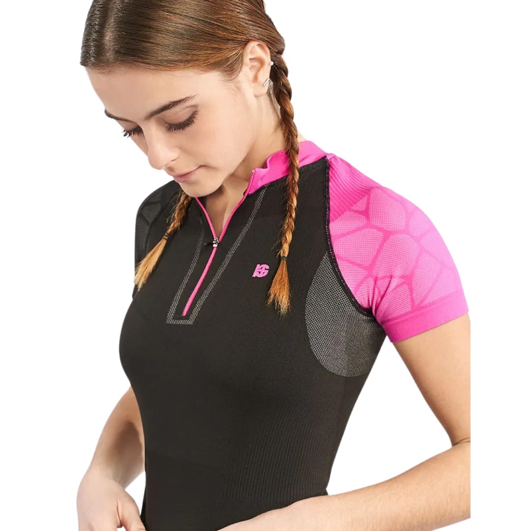 HG Sport GH-8655 Pro Team 2.0 Light Maglietta tecnica Trailrunning a maniche corte, da donna