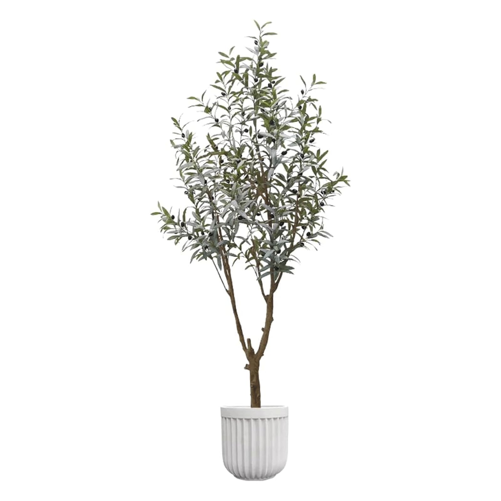HCZKIUJY Artificial Tree Olive Tree Artificial Plants 140 Cm/4.5 Ft Fake Tree Indoor And Outdoor Porch Potted Plants Faux Plant