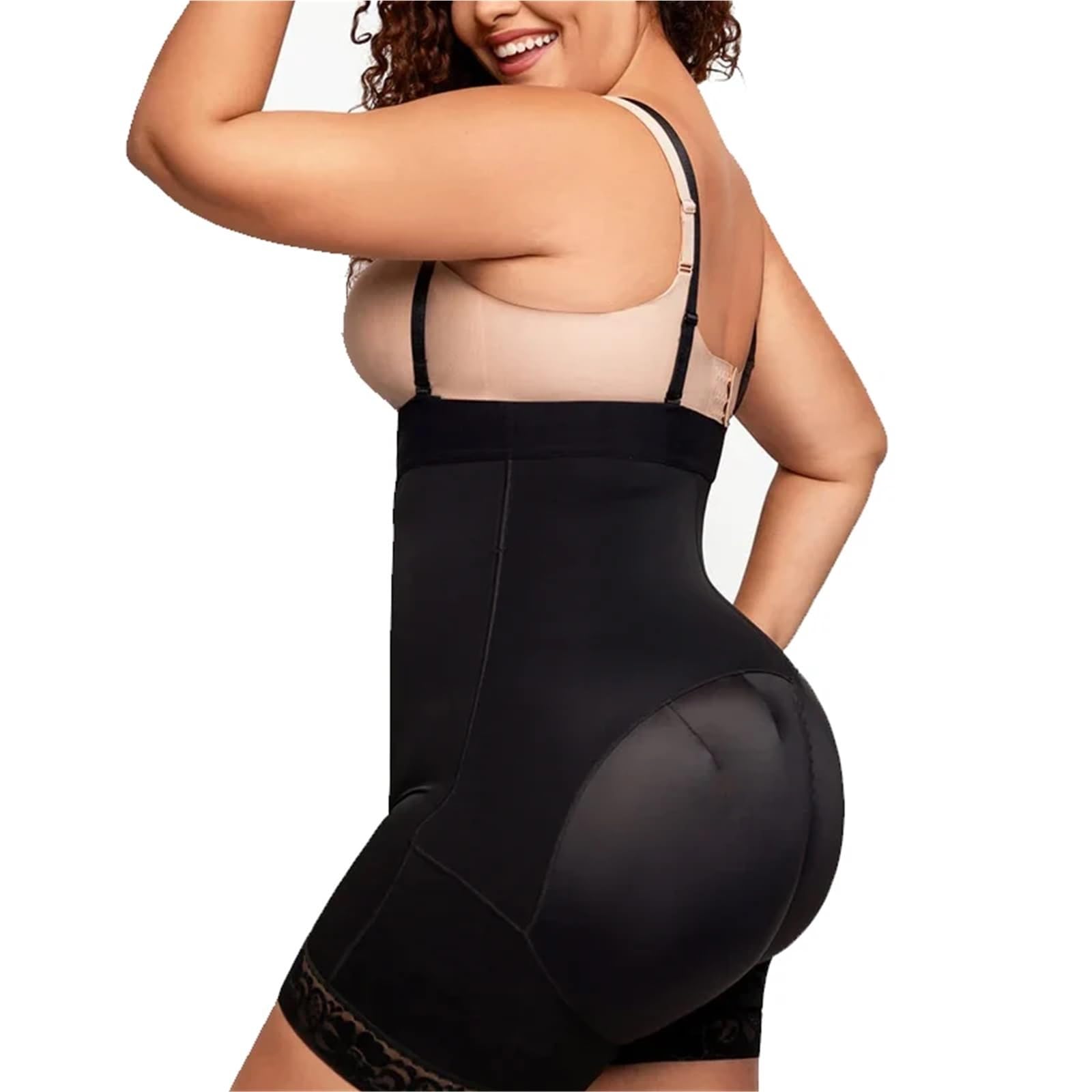 Body Moldeador Corrector de figura sin tirantes alta compresión, control abdomen, faja moldeadora cintura