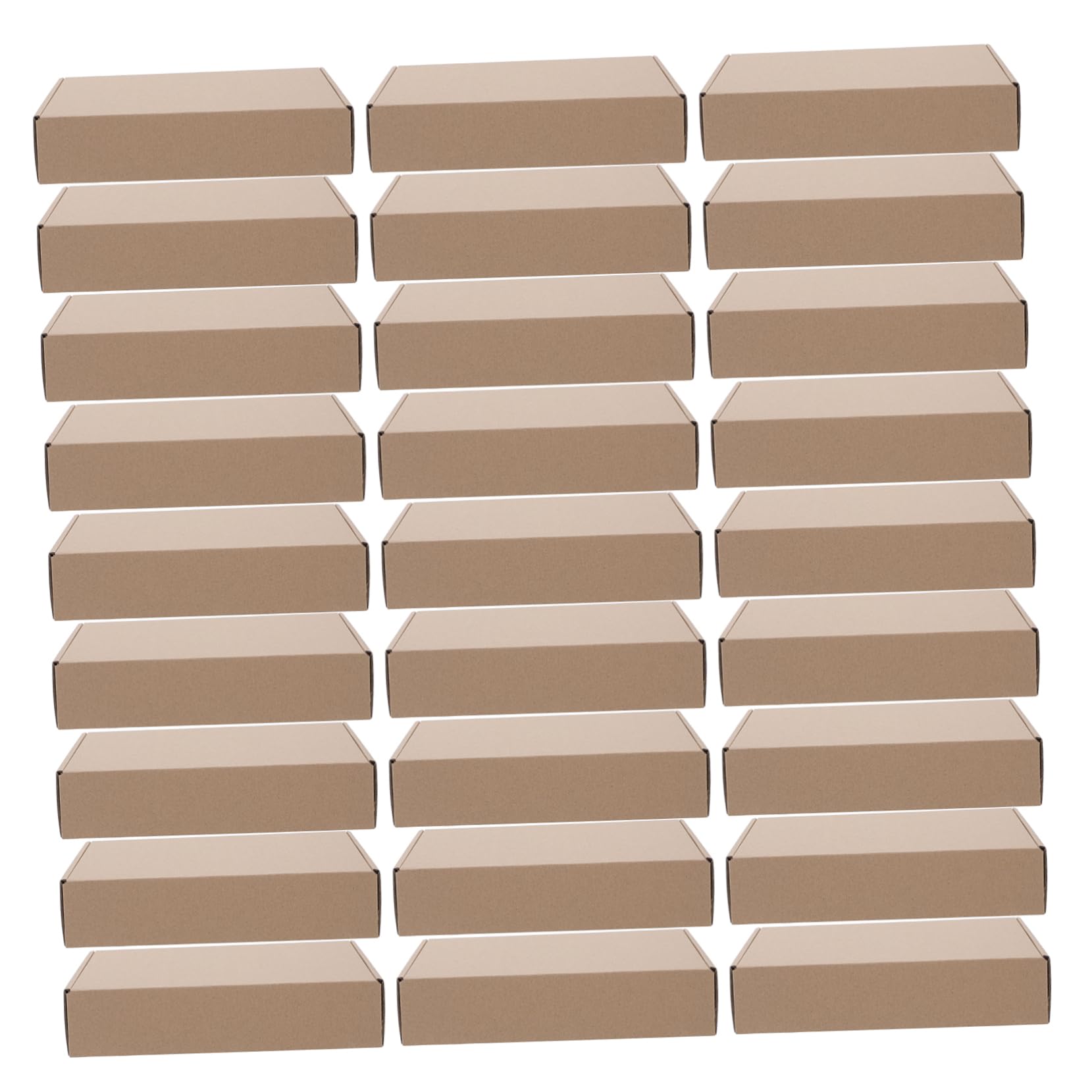 25piezas Cajas De Cartón Para Embalaje Caja De Envío Engrosada Para Pequeñas Unidades Para Envío y Almacenamiento De Ropa y Ropa Interior Para Embalaje