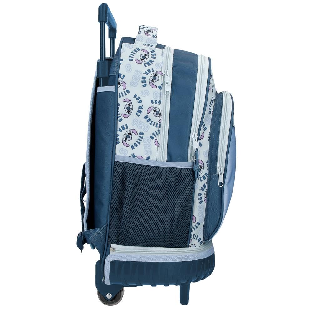Joumma Disney Stitch Keep Going Mochila 2 Ruedas Azul 32x45x21 cm Poliéster 30,24L