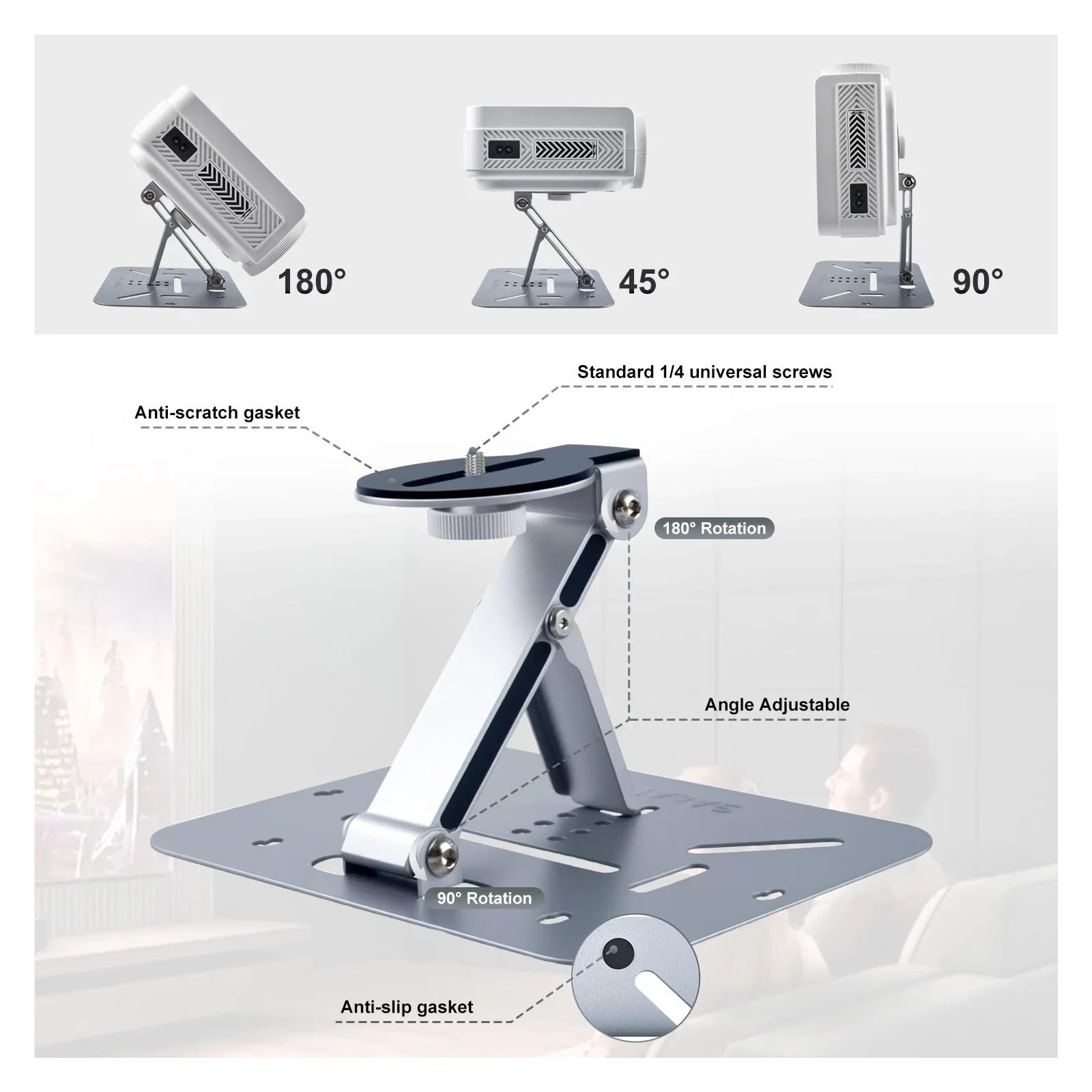 Soporte for Proyector, Compatible con Universal, Mini Proyectores