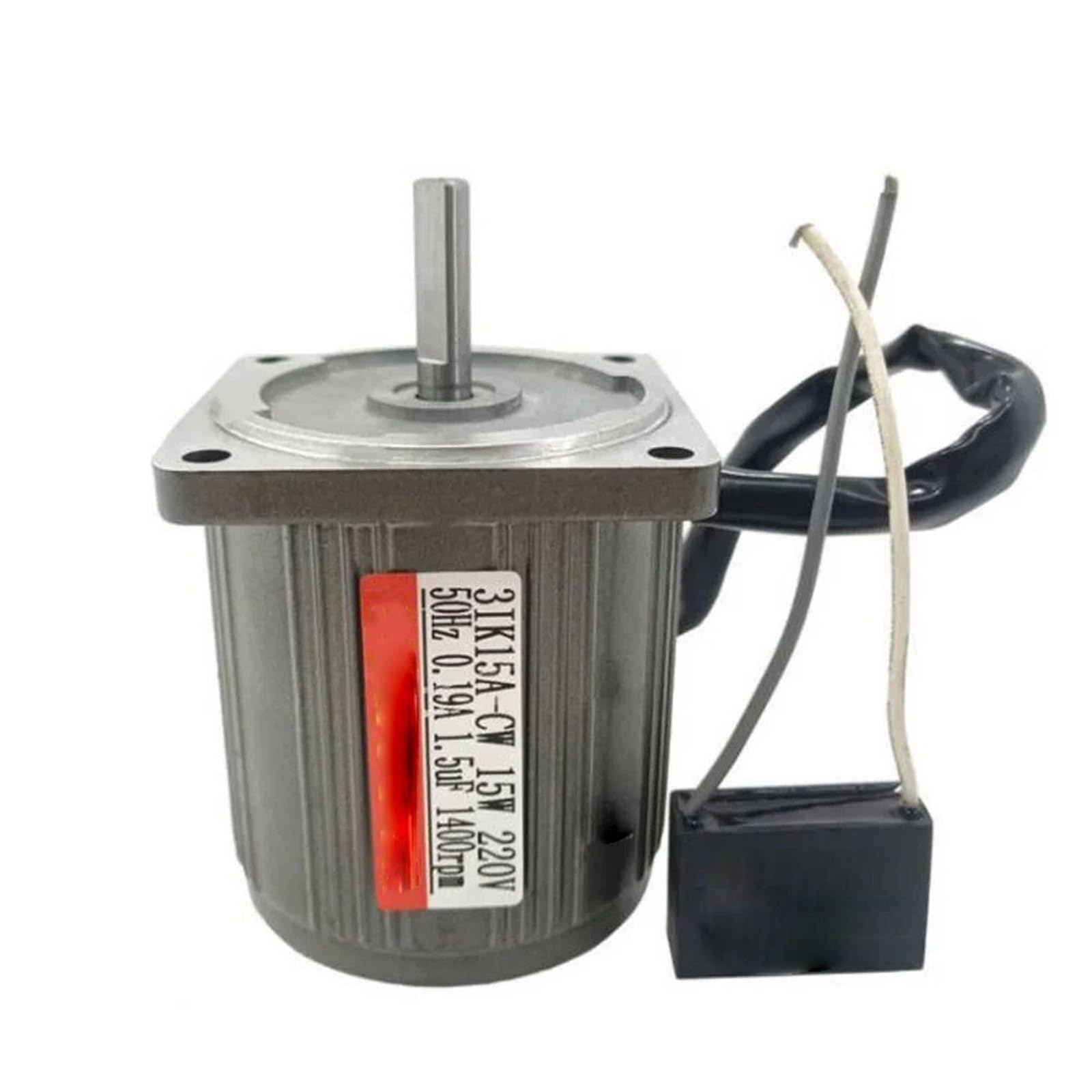 Motore a velocità costante 3IK15A 15W 220V CA monofase flangia 70x70mm motore a velocità fissa albero 8mm 1400 giri/min Riduzione di coppia