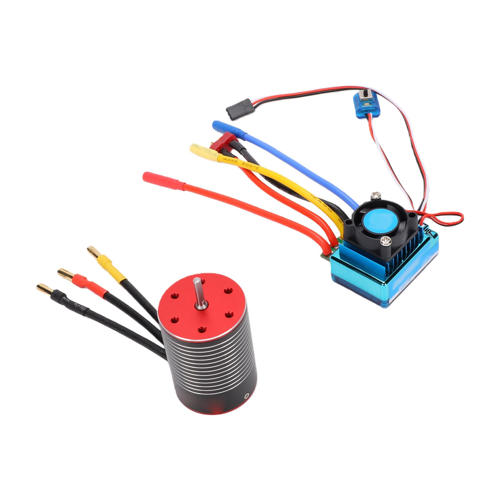 Silnik Bezszczotkowy do RC Car 5200KV, Wysoki Moment Obrotowy | Wodoodporna konstrukcja, trwała aluminiowa obudowa, przyjazny dla użytkownika interfejs programowania