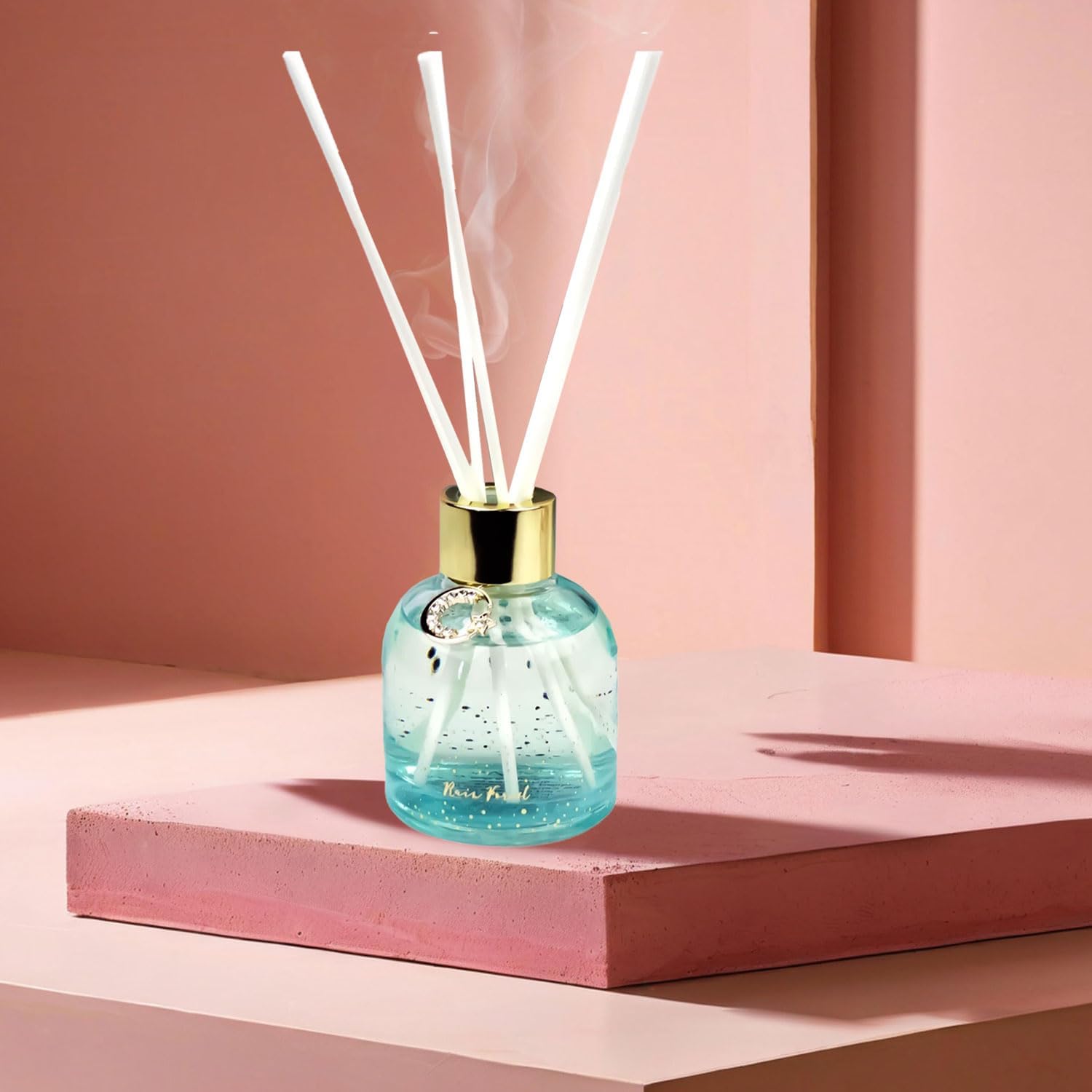 Reed Diffuser Set, Pretty Valley Home Diffuser 80Ml / 2.7 fl OZ Gift Box - Includes Reed Diffuser Sticks, Long Lasting Fragrance Oil and Glass Bottle for Office Living Room Decor (Rain Forest)