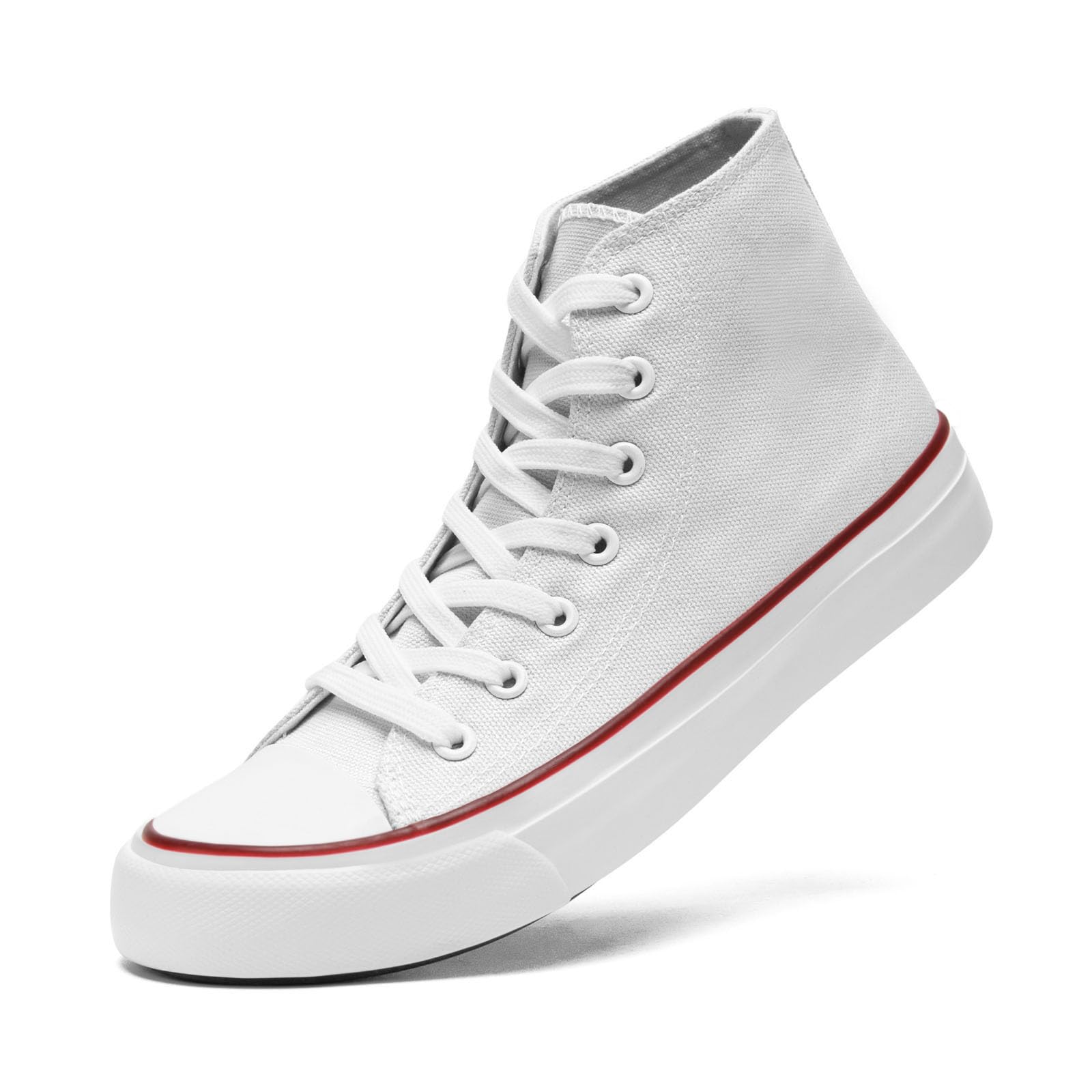 dolphinslides Unisex Sneaker Stoffschuhe Damen Herren Canvas Schuhe High Top Turnschuhe Lace Up Walking Running Sportschuhe