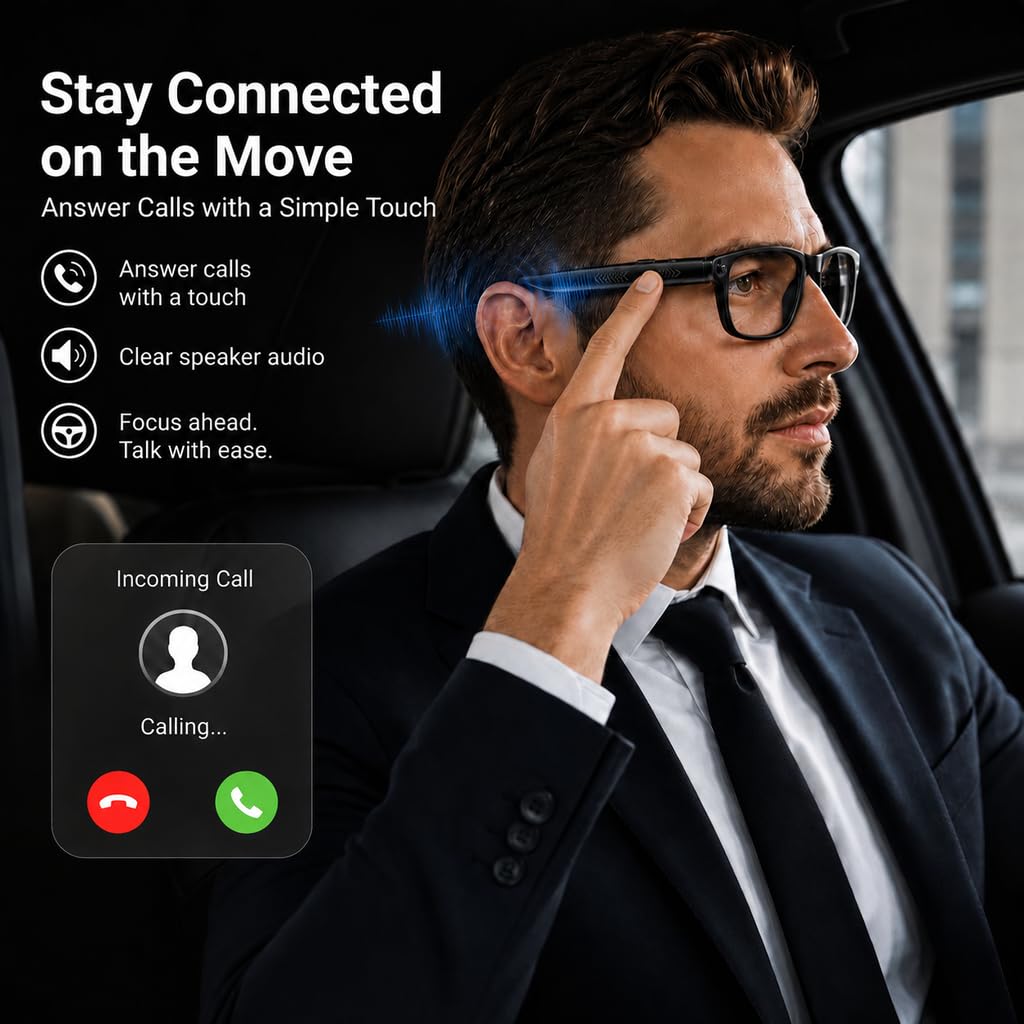 AI Smart Glasses with Camera Video Recording Lunettes de soleil