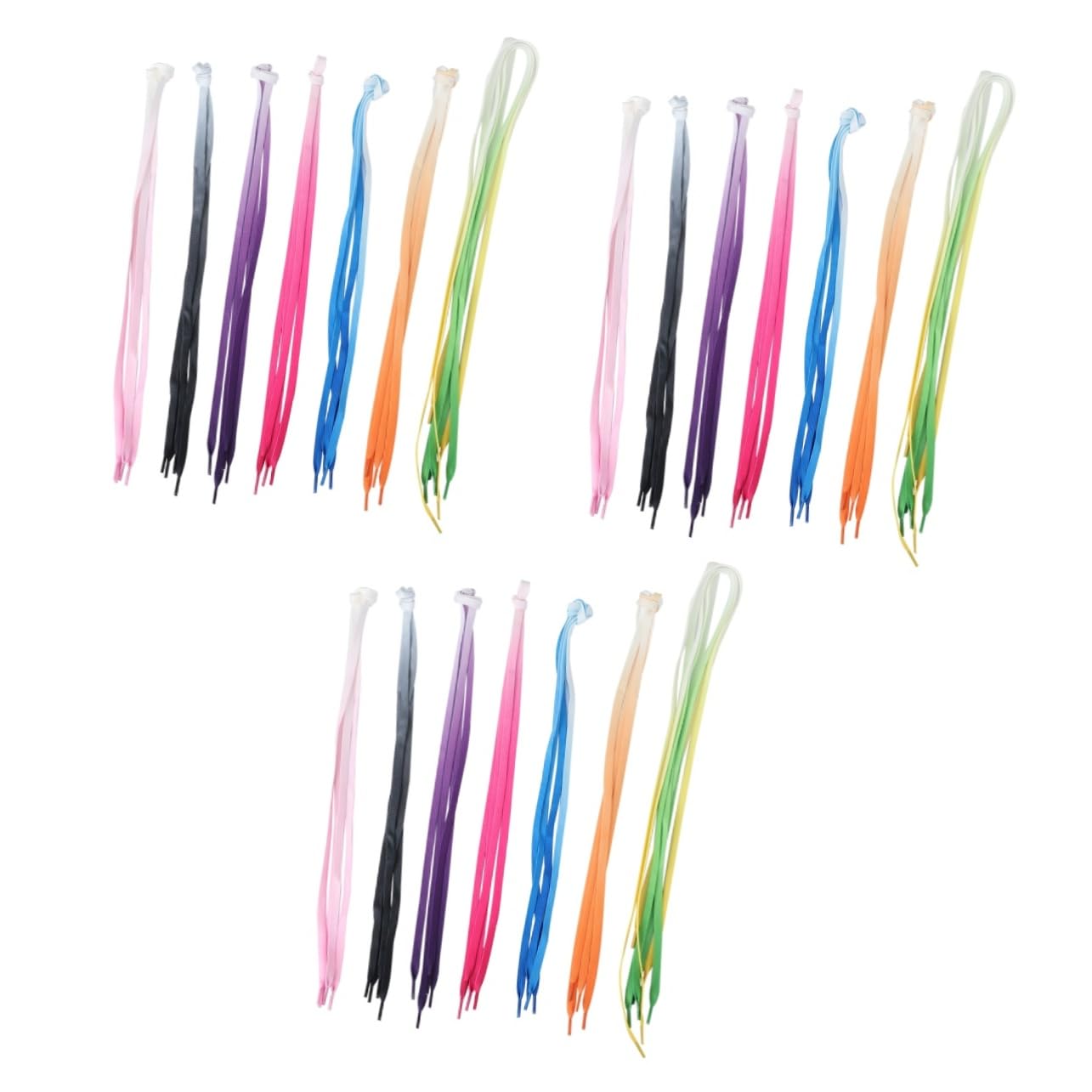 24paires Lacets Créatifs Dégradé De Lacets Plats Colorés Pour Chaussures Accessoires Pour Sneakers Et Chaussures Toile Parfaits Pour Toutes Les Occasions