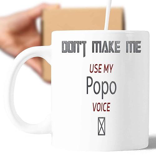 Lgbt -celebrating Gift for Popo Voice Fans, a Colorful Surprise - Rainbow Quote - 11 Oz White Ceramic Coffee Mug