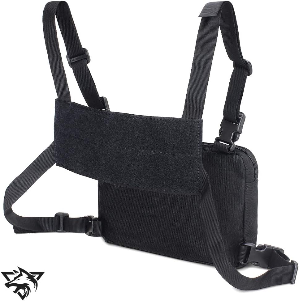 WYNEX Recon Kit Bag, Tactical Chest Pack Molle Vest Bags Front Pouch Multi-Purpose Daypack Concealed EDC Carry Pouch - Image 4