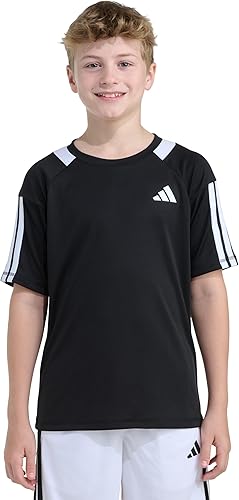 adidas Boys Short Sleeve World Cup Sereno Top, Black, S(8)