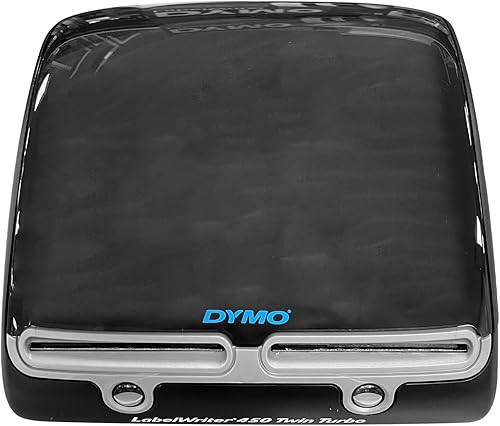 DYMO LabelWriter 450 Twin Turbo - Impresora térmica directa de etiquetas, color negro, etiquetadora de conectividad USB, imprime hasta 71 etiquetas