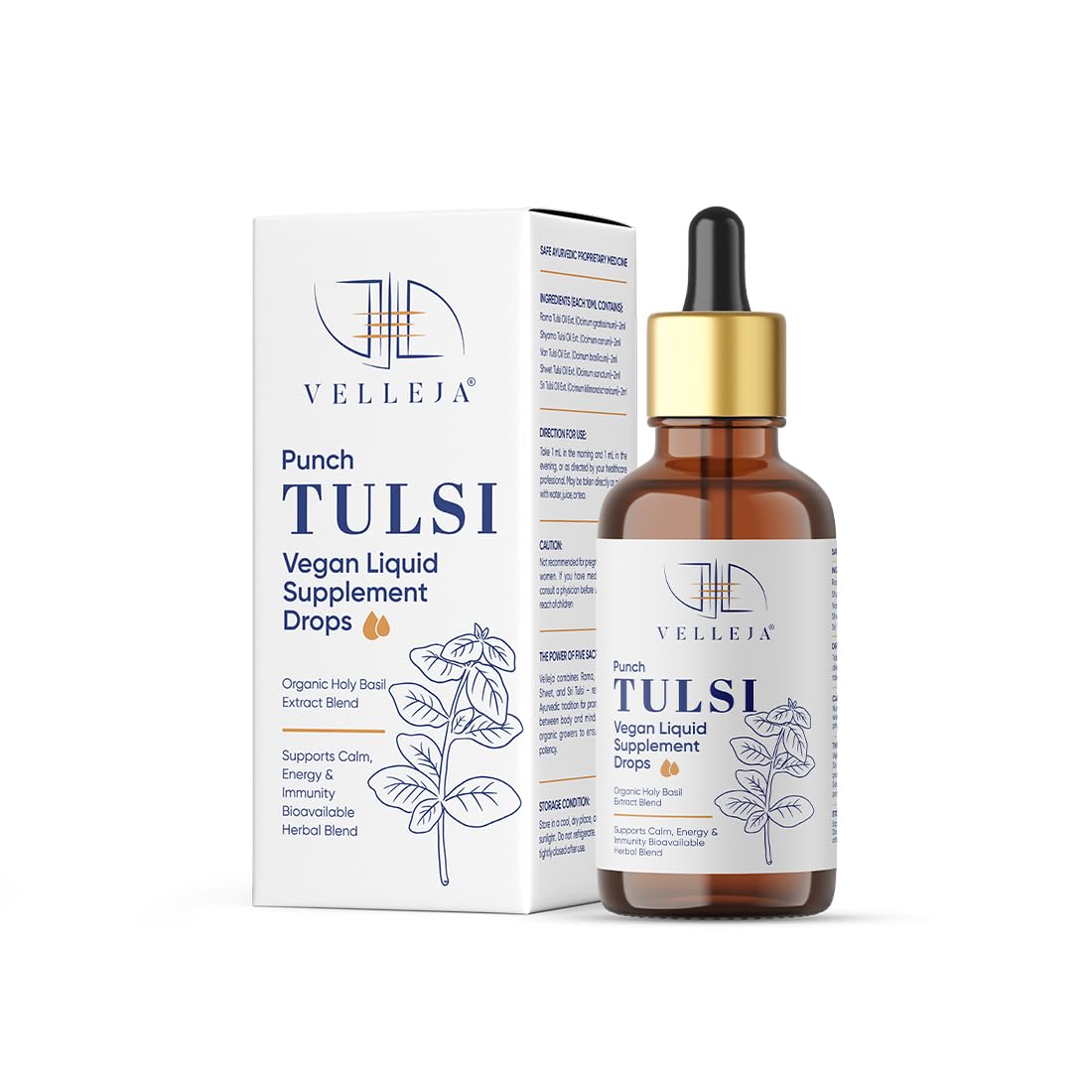 Panch Tulsi Drops 25 ml | Ayurvedic 5 Tulsi Extract Blend | Natural Immunity Booster | Herbal Respiratory Wellness Support | 100% Pure & Chemical Free | High Eugenol Content-image-13