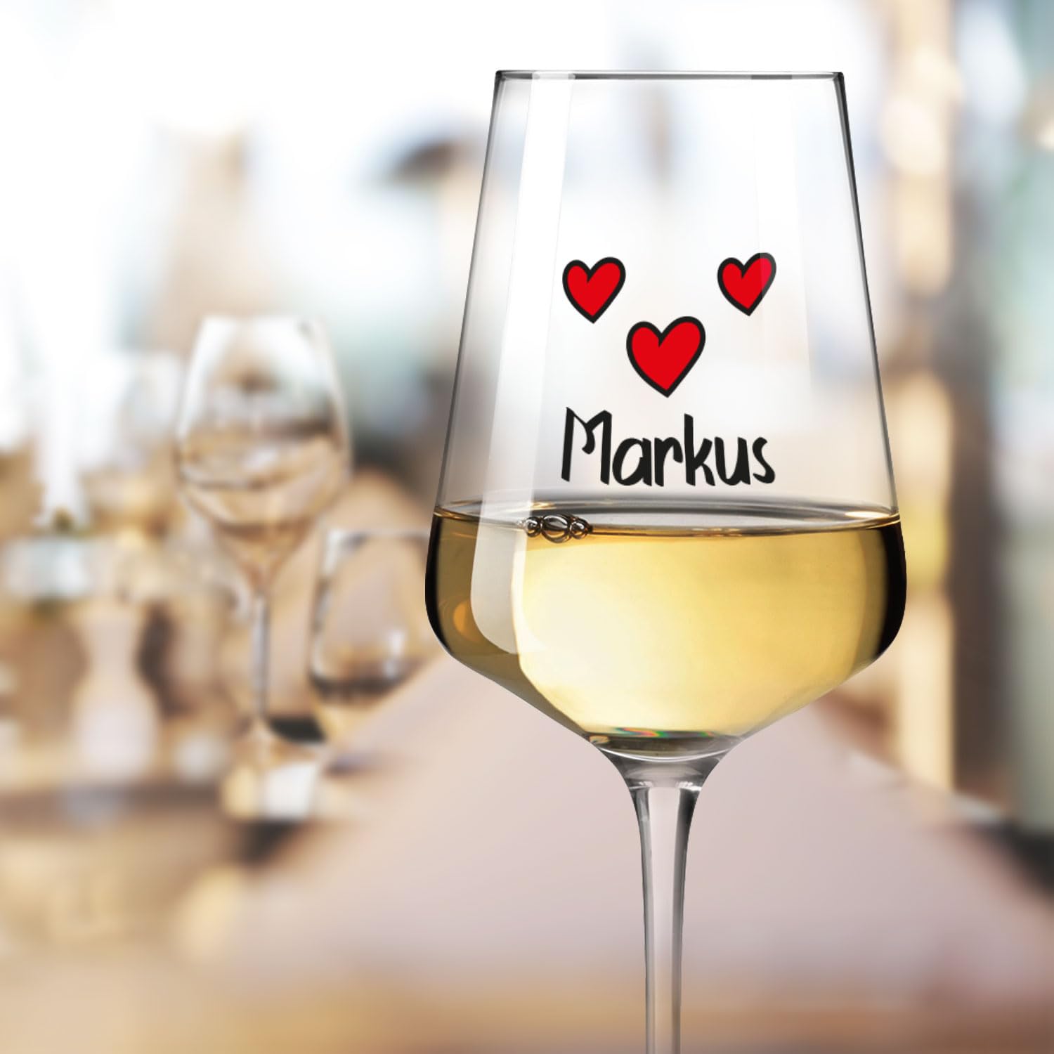 Verre à Vin Leonardo Gravé Et Imprimé Pour Homme Et Femme Vin : Tandem