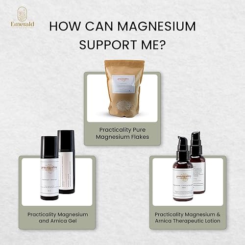 Miniatura 6 de Practicality Copos de magnesio puro  Sales de magnesio para baño  Cloruro de magnesio 100% natural de origen estadounidense y fabricado - Ideal para