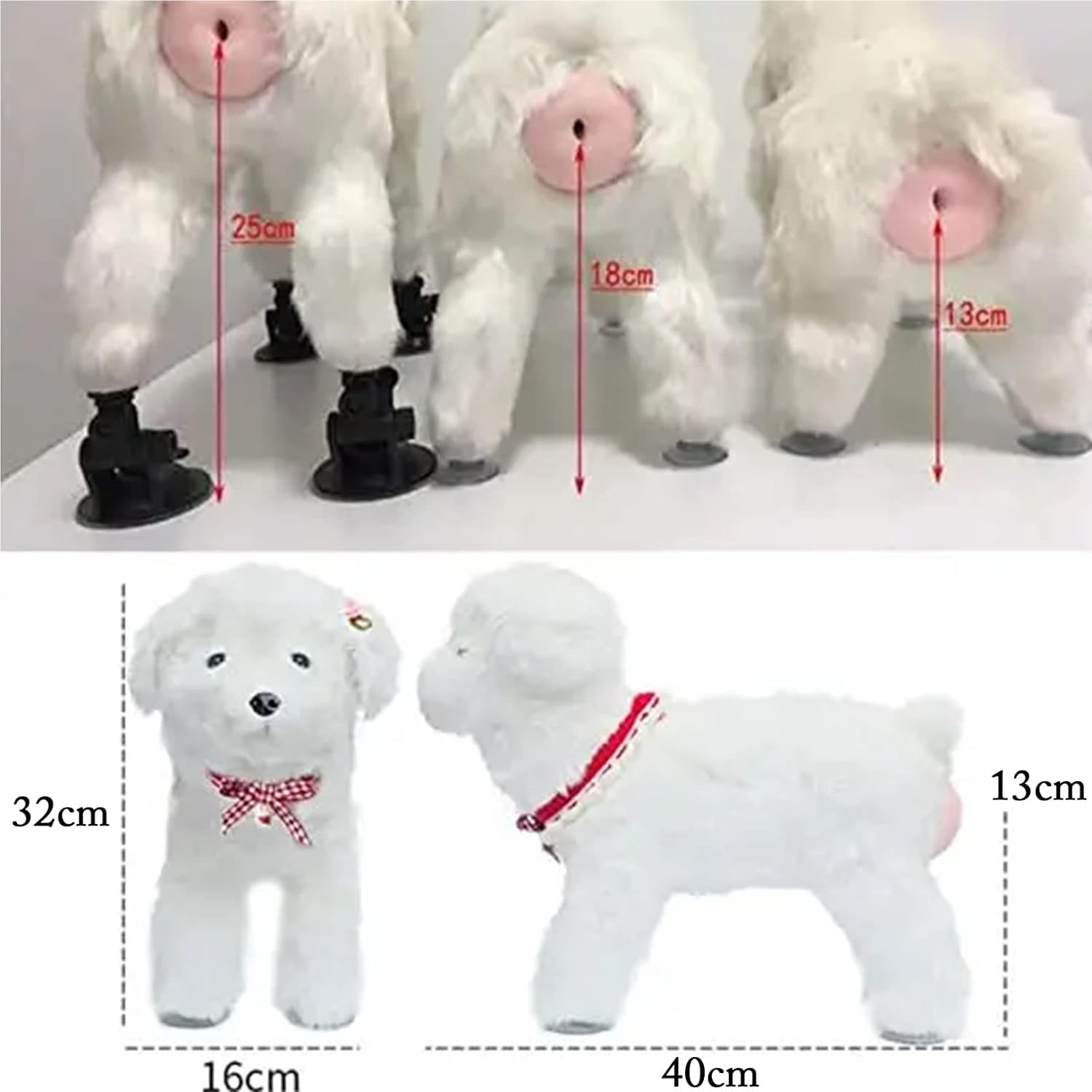 Dog Interactive Sleep Mating Toy - Pet Dog Relief Toy - Bite Resistant Silicone Channel - Simulation Shape - Interactive Sound (18cm)