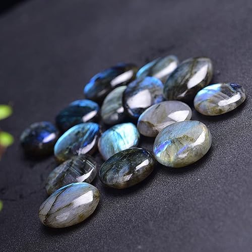 Miniatura 3 de Piedras de cristal curativo de labradorita, 1.25-2.0 pulgadas, piedras preciosas curativas de Reiki naturales, piedras pulidas pulidas para terapia