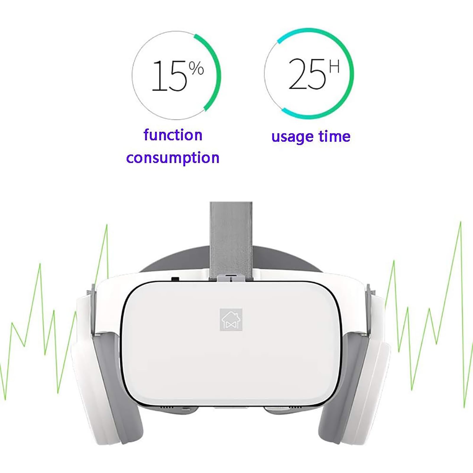 Cuffie per Realtà Virtuale, Occhiali 3D VR con Telecomando Bluetooth, Obiettivo Grande Ad Alta Definizione da 52 Mm per Giochi Mobili, Video E Film, Compatibile con iPhone da 4,7-6,3 Pollici