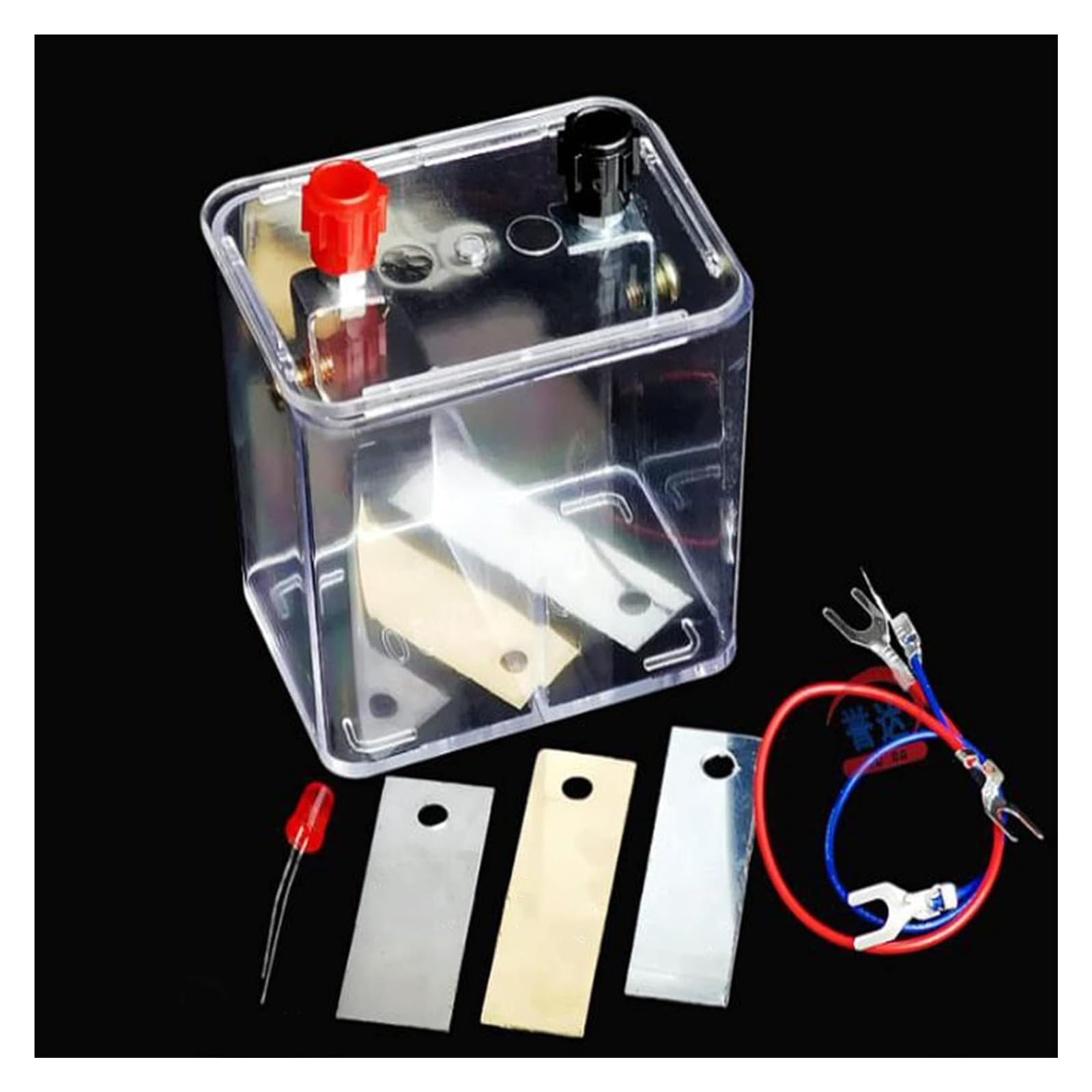 Foglio di Rame-Zinco Chimica Batteria Primaria Elettrodo di Rame, Ferro E Zinco Barre di Carbonio Simulatore di Batteria Esperimento Chimico