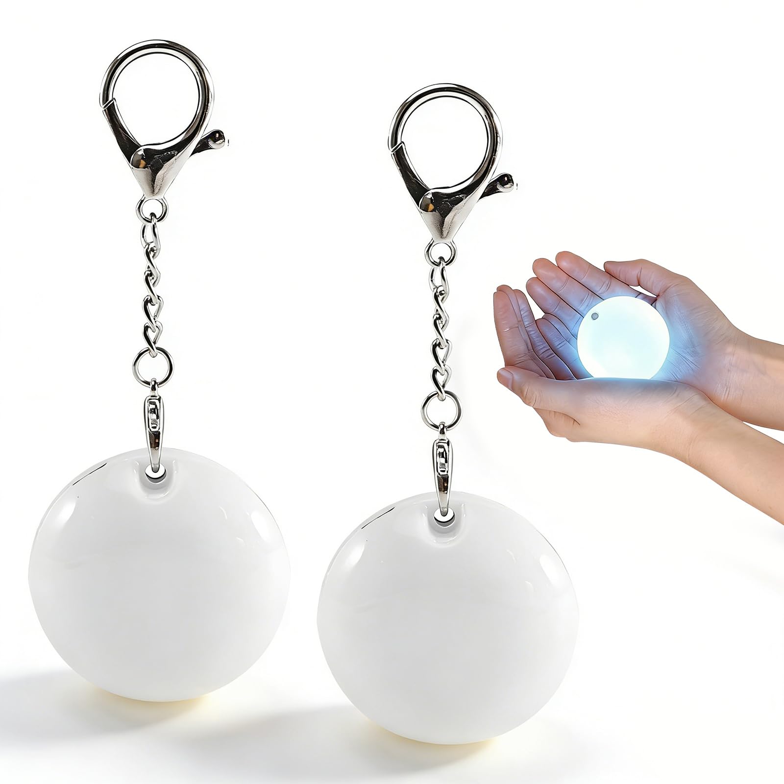 Joycabin 2 Stück LED Handtaschenlicht mit Sensor Aufladbar,