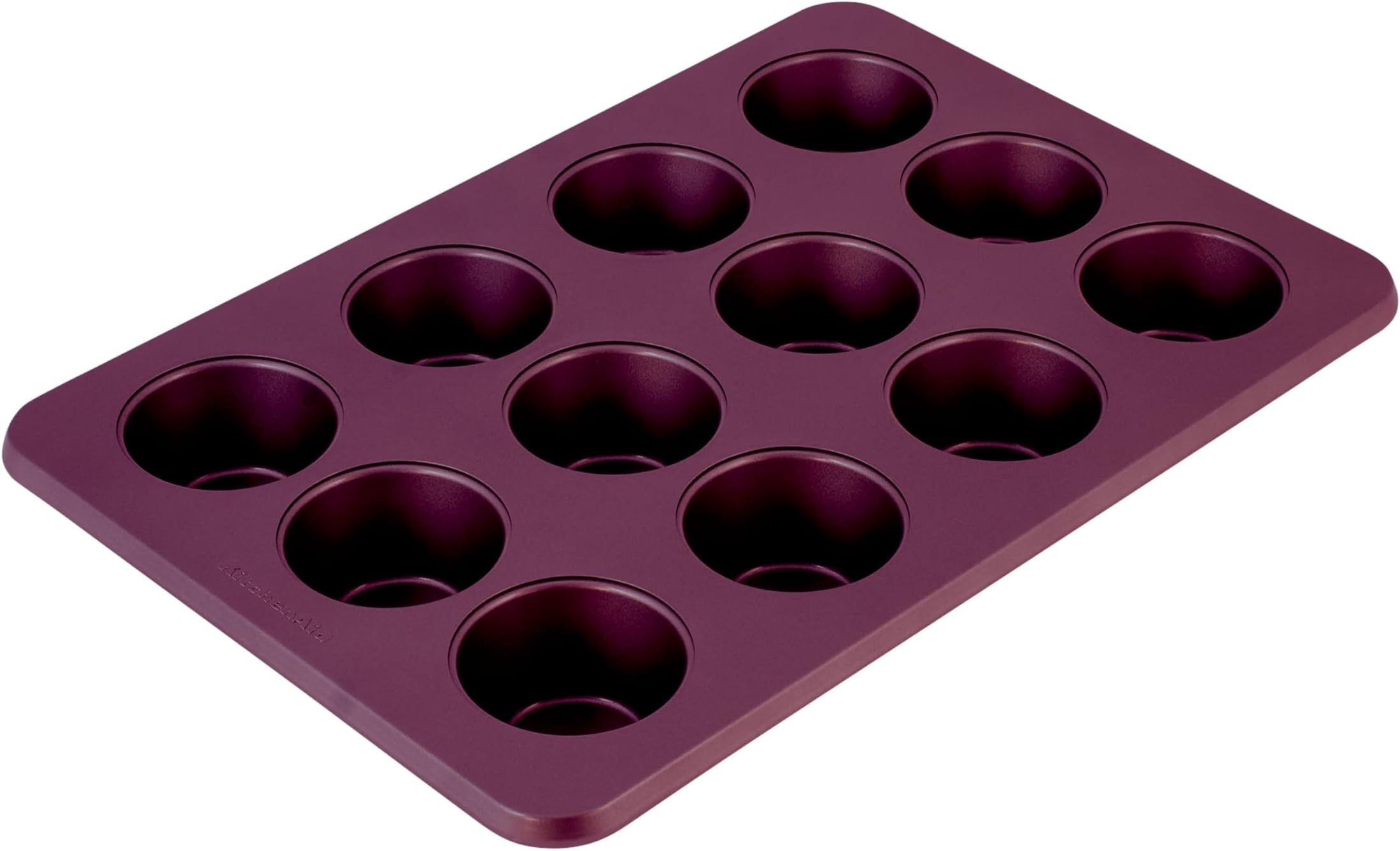 KitchenAid 12-Cup Nonstick Aluminized Steel Muffin Pan, Beetroot