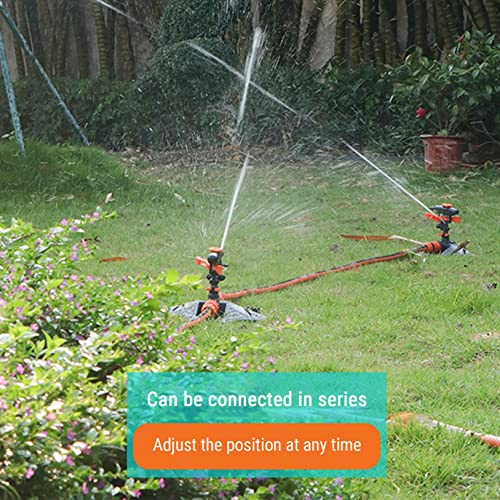 Garden Sprinkler, Upgrade Automatic 360 Degree Rotating Irrigation Water Sprinkler System, Garden Hose Sprinkler For Watering Garden, For Agricultural Horticulture Field Vegetables #TOP7