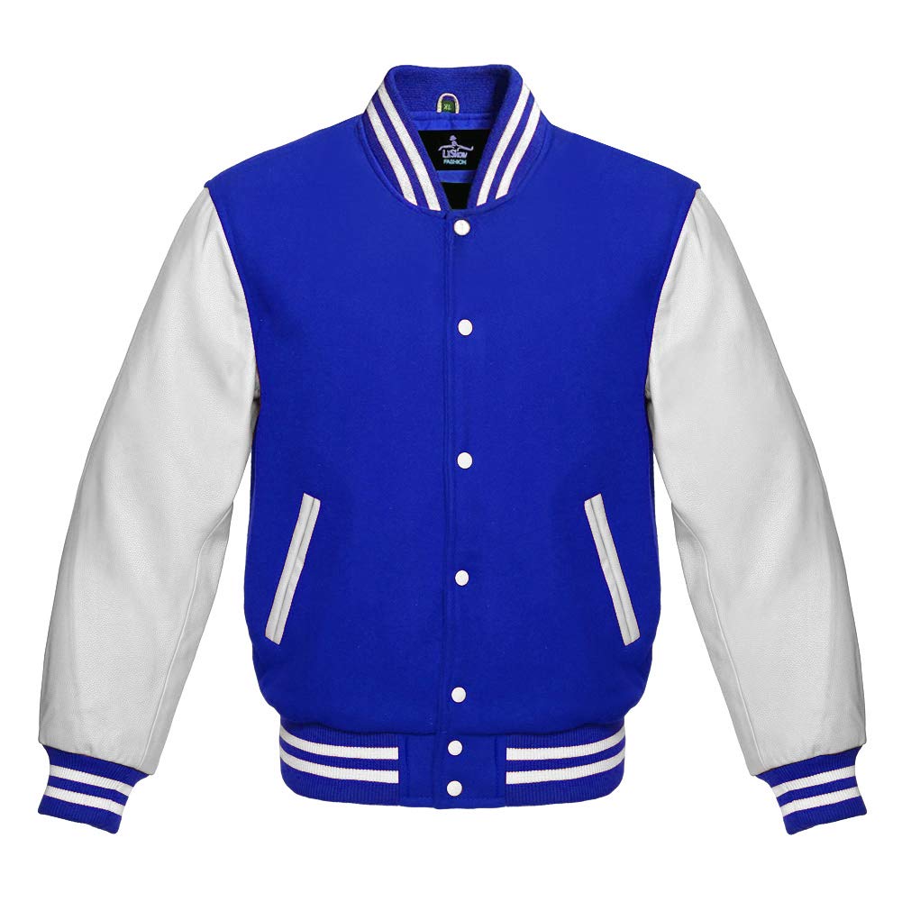 Lishow Fashion Men's Varsity Jacket Baseball Letterman