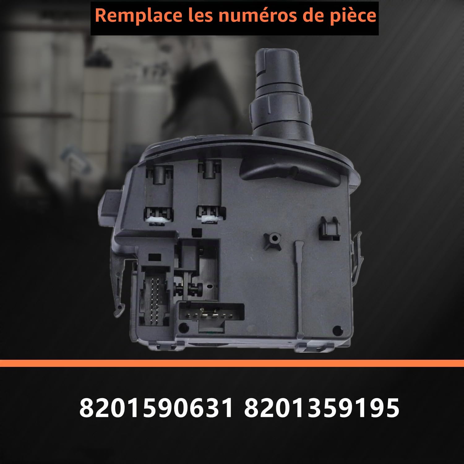 Commodo Interrupteur Essuie-glace Radio (bluetooth) Compatible avec Clio 3 2005-2012 Kangoo 2 Modus 8201590631 8201359195 7701068115