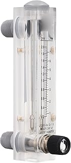 Water Meter Adjustable 0.2-2GPM Plastic Transparent Acrylic Panel Type
